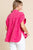 Austyn Frayed Top- Pink