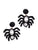 Black Rhinestone Spider Earrings