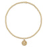 Protection Small Gold Disc Bracelet