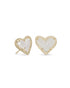 Kendra Scott Ari Gold Stud Earrings In Iridescent Drusy