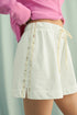 Blossom Longue Shorts - White