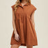 Amy Sleeveless Mini Dress - Brick