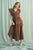 Maple Mark Ruffle Sleeve Midi Dress