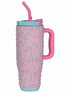 Rhinestone Blue Pearl 40 oz Tumbler