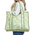 Jane Tote Sage Flowers