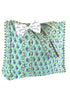 Jane Tote Teal & Blue Flowers