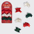 Mini Claw Clip 6pc Set- Holiday
