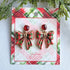 Plaid Perfection Bow Earrings