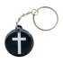 Tap To Pray® Acrylic Keychain- White + Cross