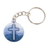 Tap To Pray® Acrylic Keychain- Blue Mountains + Cross