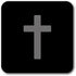 Tap To Pray® Vinyl Sticker- Black & Grey Cross