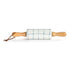 White Blue Plaid Ceramic Rolling Pin