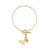 Butterfly Toggle Gold Bracelet