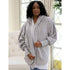 Everest Open Front Hooded Cardigan in Gray