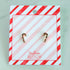 Candy Cane Sparkle Earring