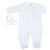 Gingham Pima Footie - Blue