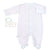 Gingham Pima Footie - Pink