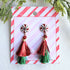 Peppermint Twist Tassel Earrings