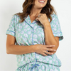 A Little Salty Short Sleeve Button Up Sleep Shirt