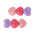 Glitter Hearts Alligator Hair Clips