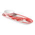 Beach House Lobster Oval Tray 15in x 6in With Dip Bowl