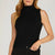 Austyn Mock Neck Sweater Vest - Black 