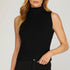 Austyn Mock Neck Sweater Vest - Black