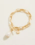 Alodie Toggle Bracelet Gold/Pearl