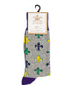 Men's Mardi Gras Fleur Socks