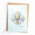Merci Fleur De Lis Greeting Card