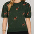 Deerly Beloved Short Sleeve Sweater