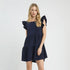 Navy Dreams A-Line Dress