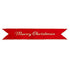 Red Merry Christmas Banner