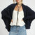 Oversized Navy Shawl Styled Cardigan