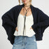 Oversized Navy Shawl Styled Cardigan