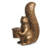6.75" Antique Gold Squirrel Candlesticks