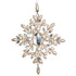 9" Jewel and Pearl Snowflake Ornament