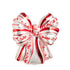 4.25" Peppermint Bow Ornament