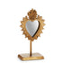 7" Mirrored Heart on Stand