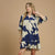 Relaxed Floral Navy Baby Doll Dress