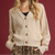 Enchanted Cable Knit Cardigan - Cream