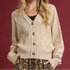 Enchanted Cable Knit Cardigan - Cream