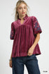 Velvet Bloom Blouse