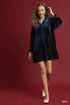 Blue-tiful Noel Velvet Mini Dress
