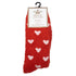 Women's Hearts Snuggle Socks Red/Pink