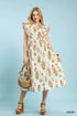 Sweet Serenity Floral Midi Dress
