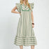 Sweet Fern Flutter Dress