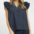 Saddle Up Ruffle Top