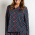 Layton Plaid Long Sleeve Button Up Sleep Shirt