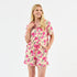 Charlotte Pajama Shorts Set | Daisy Chain Pink